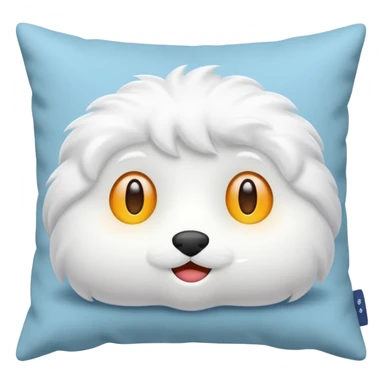 pillow white, no face sticker