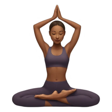 yoga position sticker