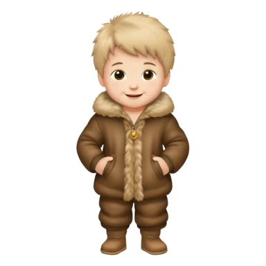 a full body of baby boy wearing fur clothing



















 sticker