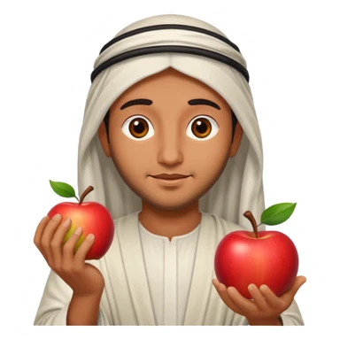 arab god with an apple sticker