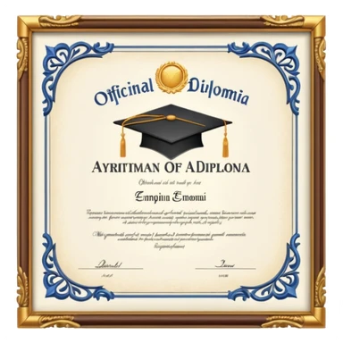 Diploma  sticker