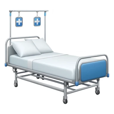A hospital bed sticker