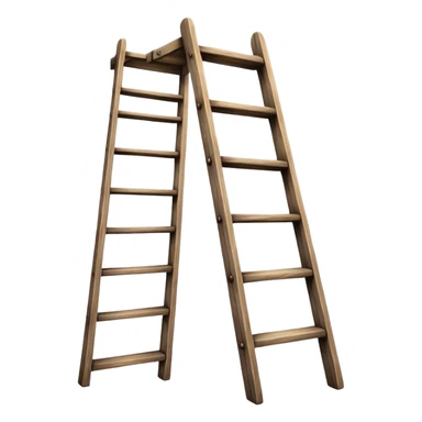 Wooden ladder sticker