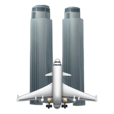 twin tower airplane sticker