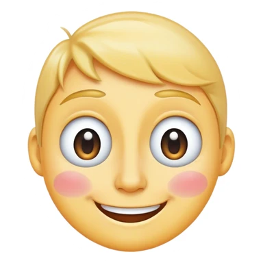 Smile emoji with a single tear sticker
