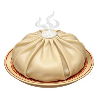 a single buuz Mongolian dumpling  sticker