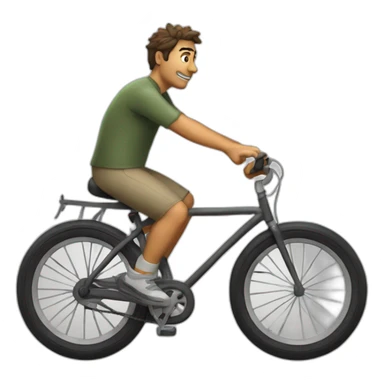 Gordo en bicicleta sticker