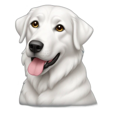 Mature White Akbash  sticker