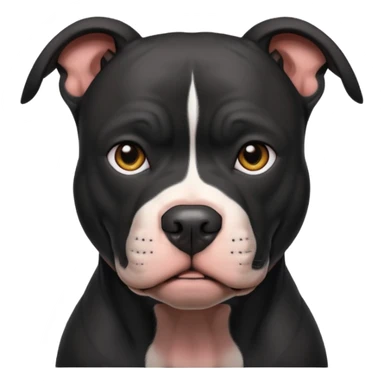A black pitbull sticker