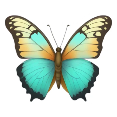 butterfly with flower sticker