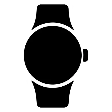 watch, bold and minimal, solid filled icon style sticker