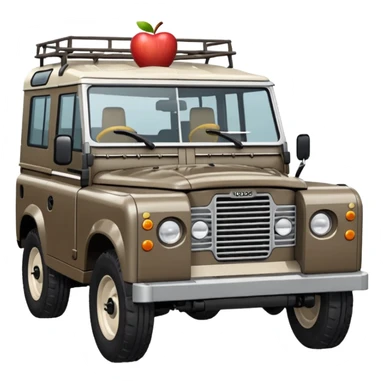 Grey-brown Land Rover D
Apple emoji style sticker