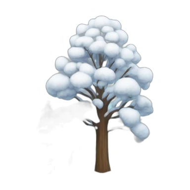 snowy trees sticker