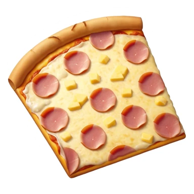 pizza Hawaiian slice (ham & pineapple) sticker