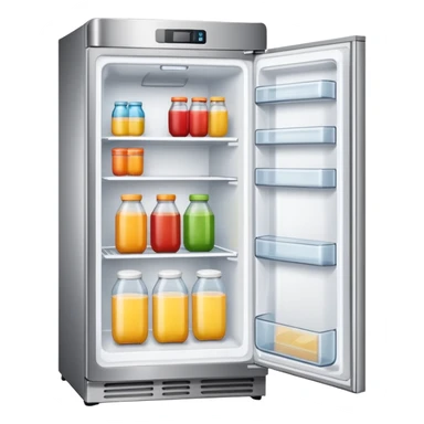 opened refrigerator  icon sticker