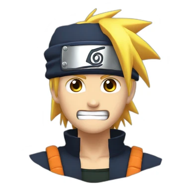 Naruto version horreur sticker