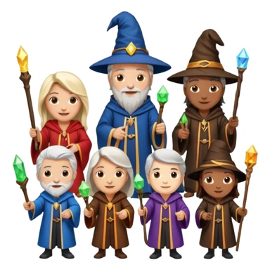 make bitlife kind of bitmojies of the harry potter universe. Make different kind of wizards and witches with different ages. sticker