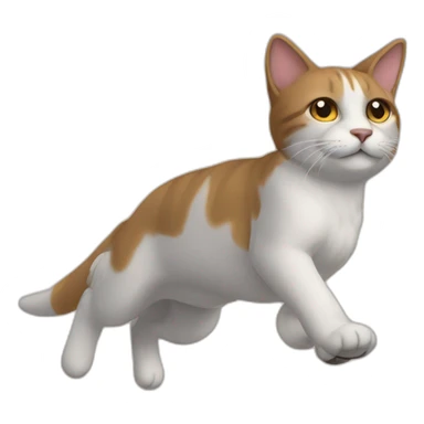 Gato volador sticker