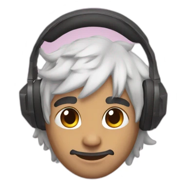 drake with a cat ear headset sticker