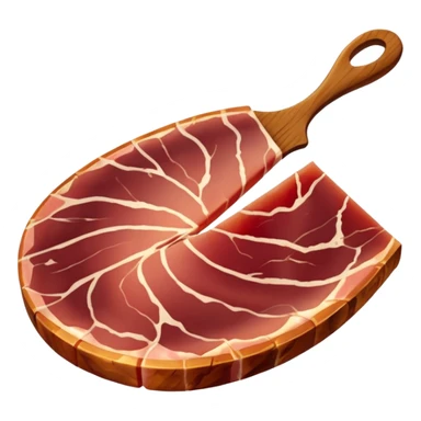 Una loncha de jamón ibérico bellota sticker