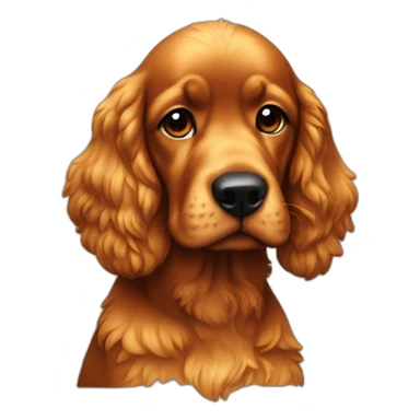 cocker fire black with a chicken sticker