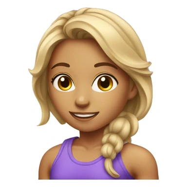 A girl that love workout sticker