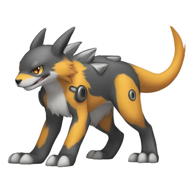 cute kawaii cool edgy Digimon-Fakemon-animal full body sticker