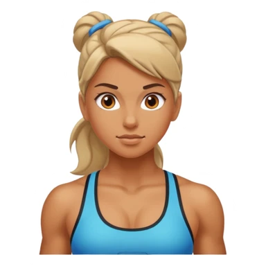 Gym girl sticker