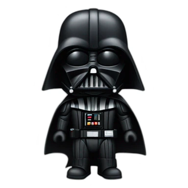 dark vador avec une sucette laser sticker