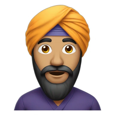 confused sikh sticker