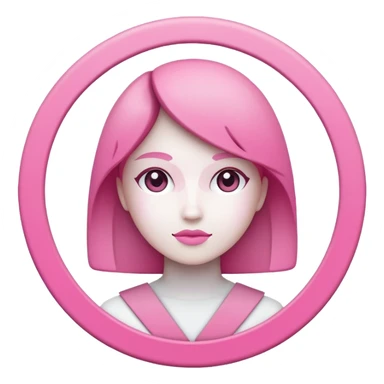 demigirl symbol sticker