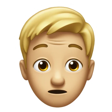 puzzled face scratching head sticker