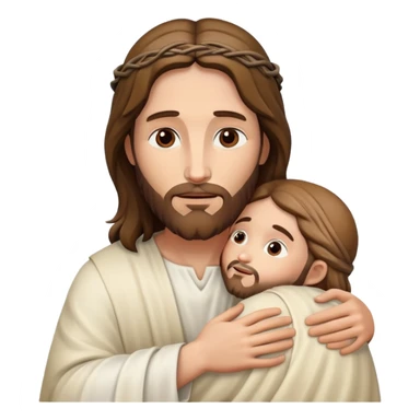 Jesus hug me sticker
