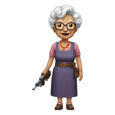 Granny Witz guns sticker
