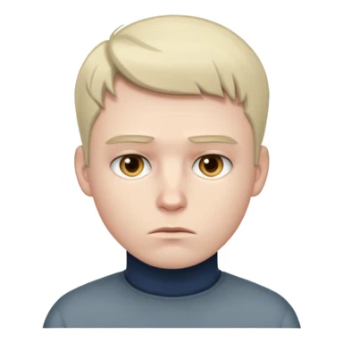 Create a realistic portrait of Gus with cold stare, clean haircut & neat appearance. sticker