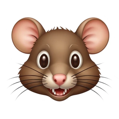 Rat with big teeth sticker