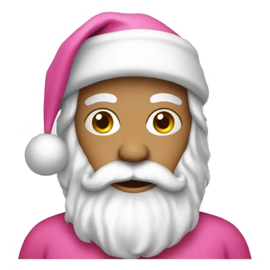 Santa in pink sticker