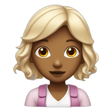 Girl is listening  sticker