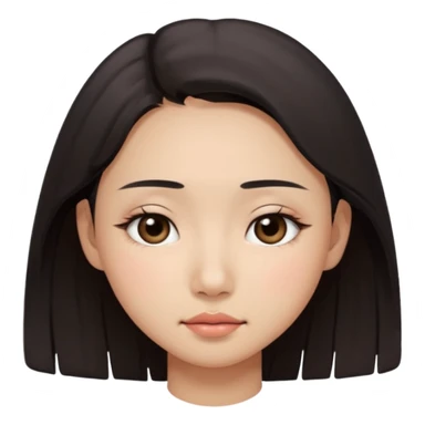 dark circles eyes sleepy dimples asian girl sticker