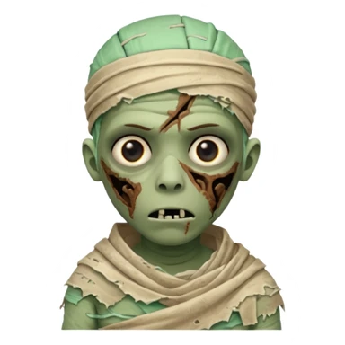 zombie mummy child
 sticker