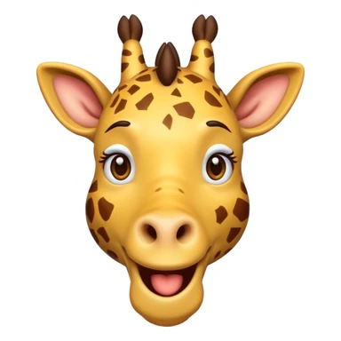 create a emoji of a stoned giraffe sticker