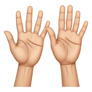 Manos con señas sticker