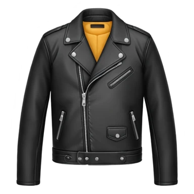 Black leather jacket sticker