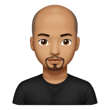 Chico DeBarge (b.1966) with dark brown hair sticker