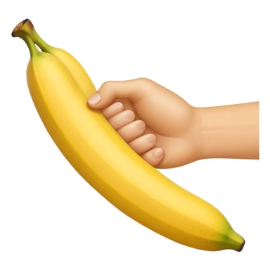Banane avec une mais autour  sticker