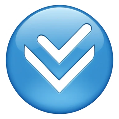 Centang biru sticker