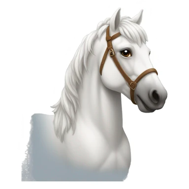 Cavalo branco com asas sticker
