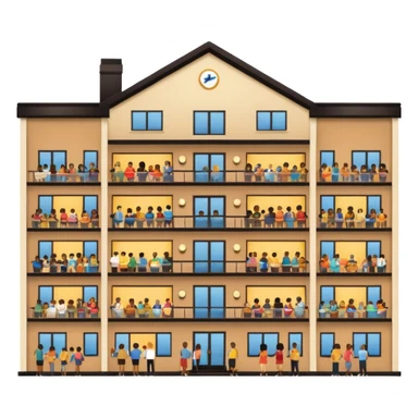 Un hotel remplie de fou sticker