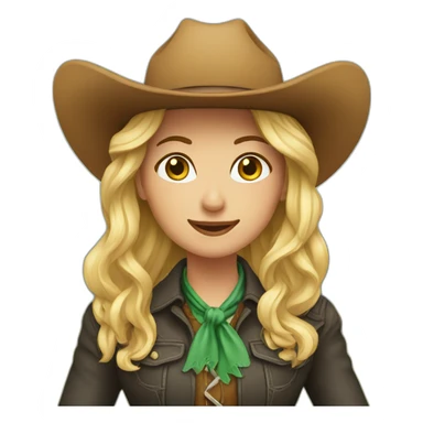 Cowgirl in Ireland sticker