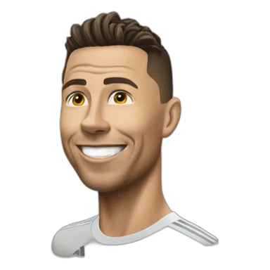 Ronaldo en tesla sticker